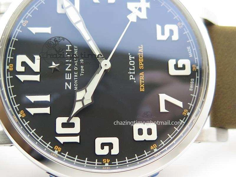Packable Pilot Type 20 Extra Special SS 45mm ZF 1:1 Best Edition On Asso Strap A2892 V 10038