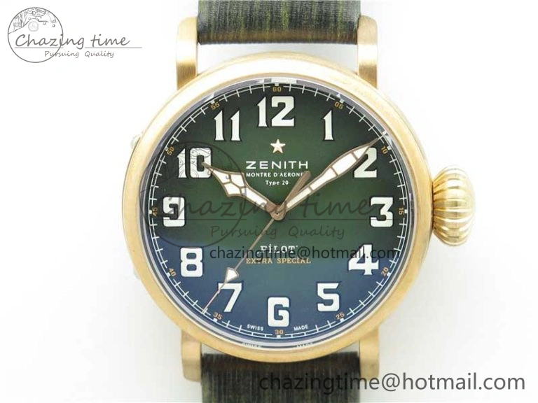 Packable Pilot Type 20 Extra Special SS 45mm ZF 1:1 Best Edition On Asso Strap A2892 V 10038