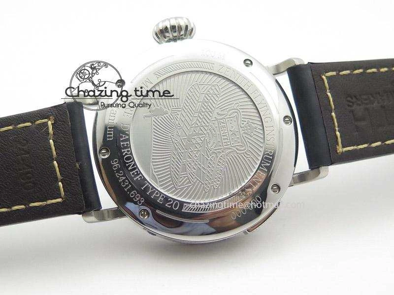 Pilot Type 20 Extra Special SS 47mm Black Dial on black Asso Strap A23J SoftTouch 10044