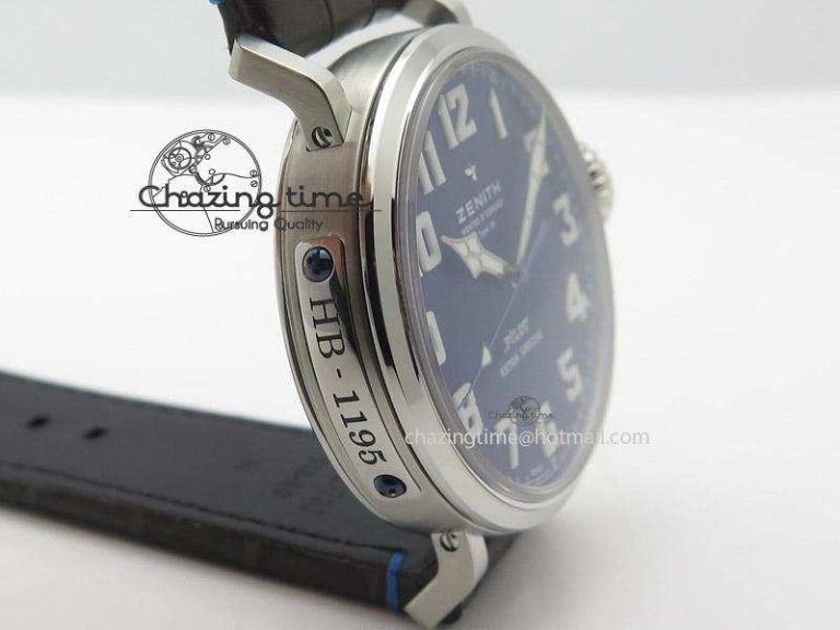 Pilot Type 20 Extra Special V6F 1:1 Best Edition SS 45mm Blue Dial On Brown Leather Strap A Reliable 10039