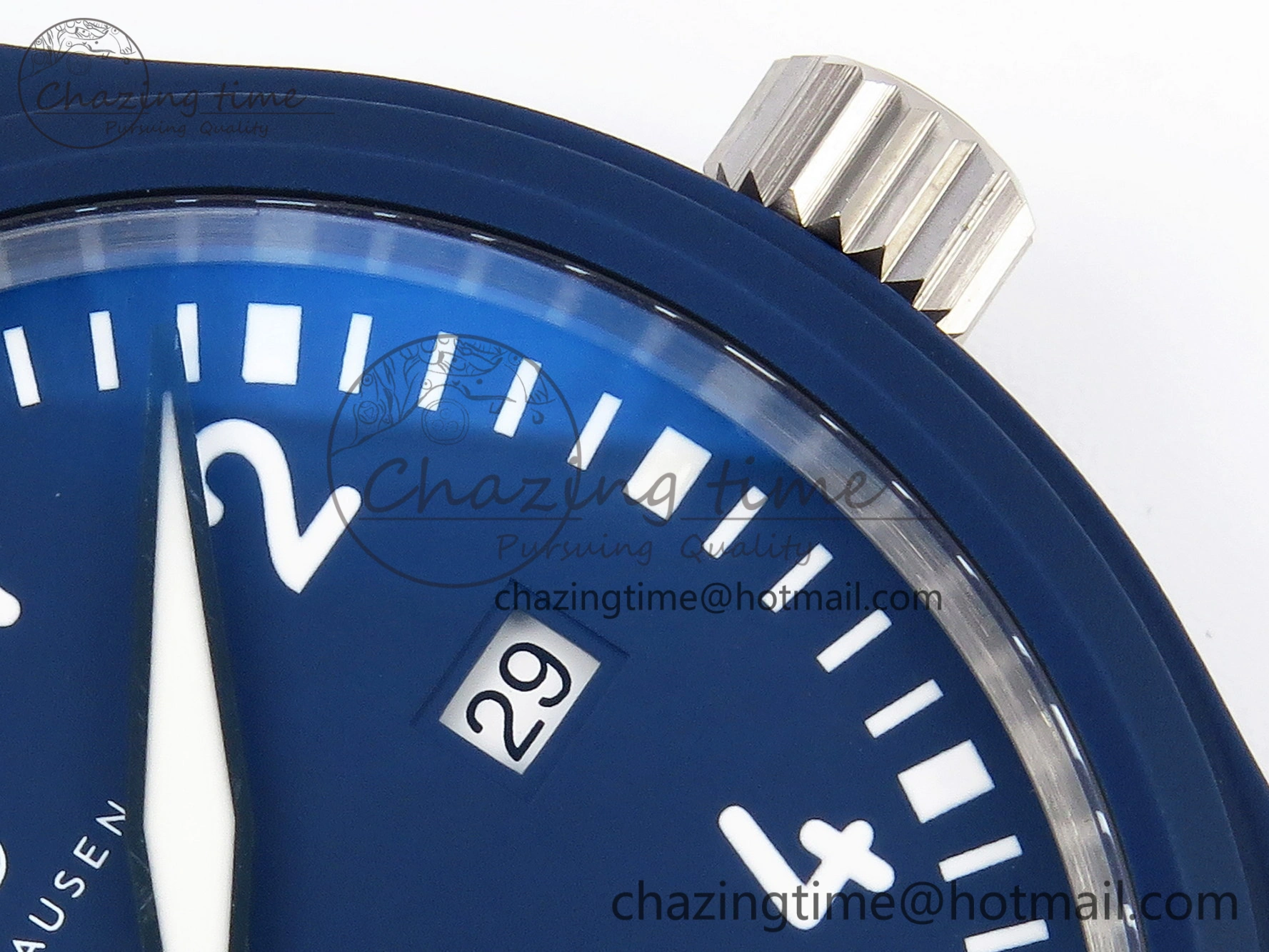 FastDry Pilot’s Watch Laureus Blue Ceramic IW328101 ZF 1:1 Best Edition on Blue Nylon Strap A 7027