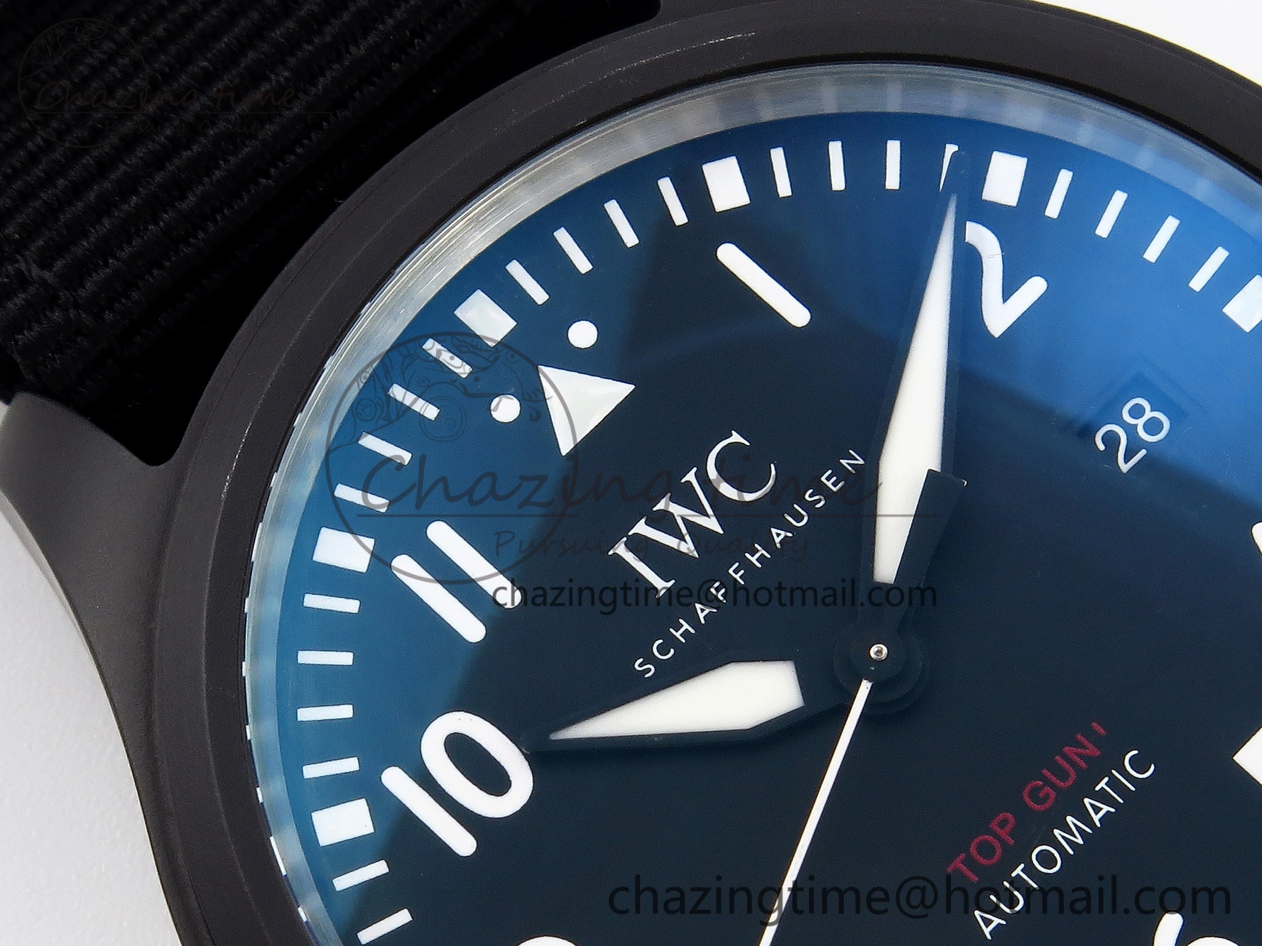 Pilot’s Watch Top Gun Black Ceramic IW326901 ZF 1:1 Best Edition on Black Nylon Strap A Versatile 7026