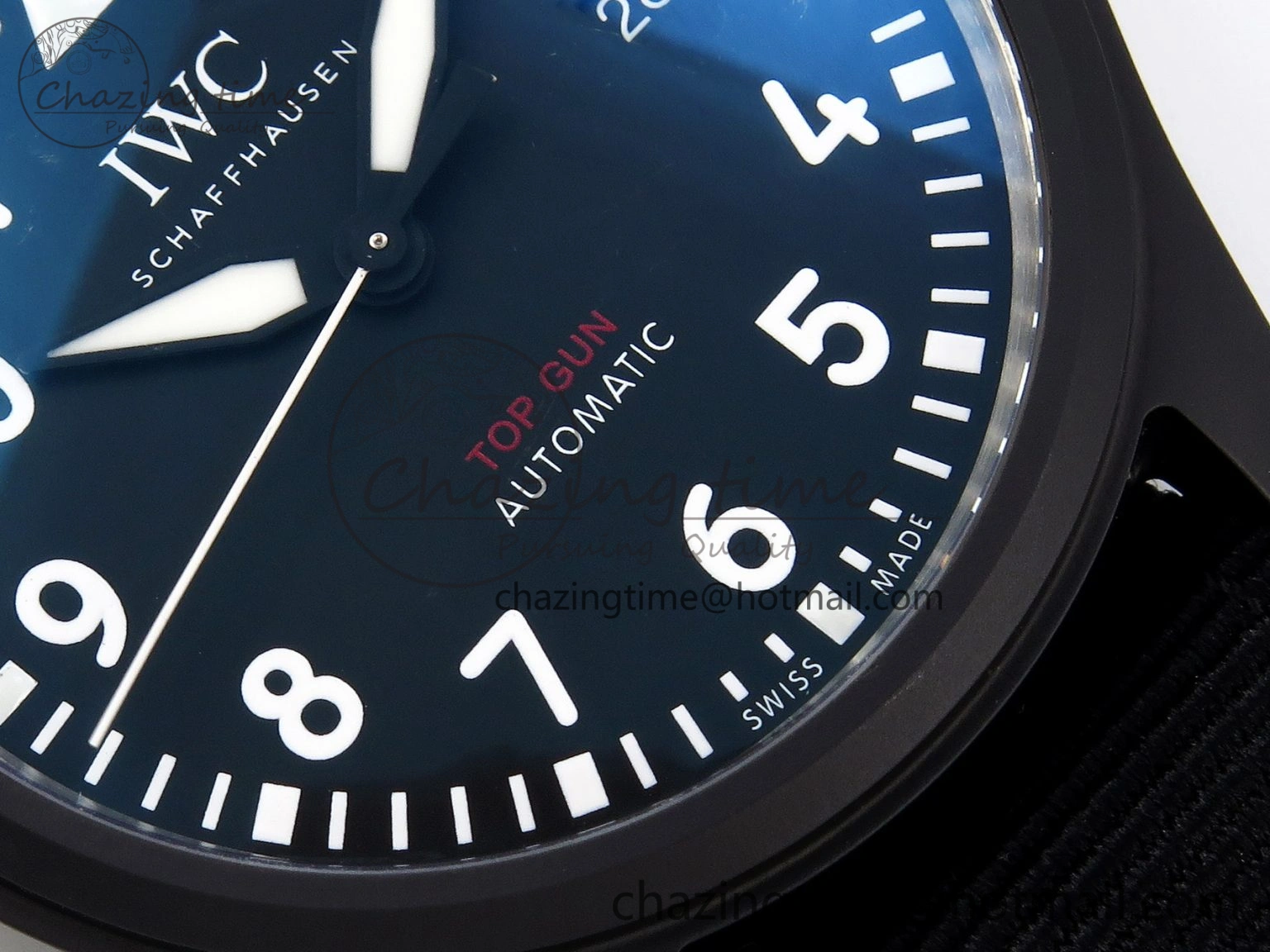 Pilot’s Watch Top Gun Black Ceramic IW326901 ZF 1:1 Best Edition on Black Nylon Strap A Versatile 7026