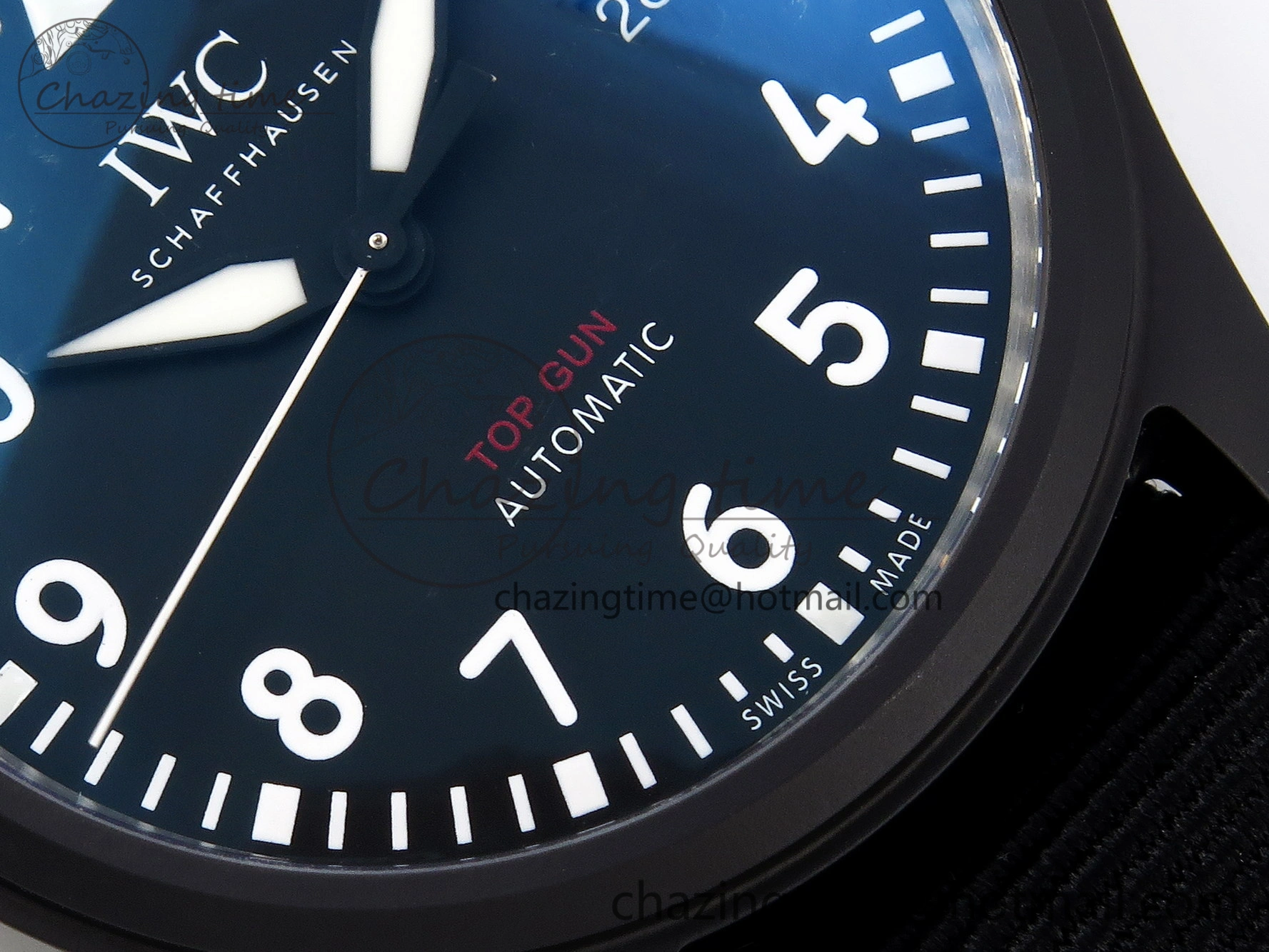 Pilot’s Watch Top Gun Black Ceramic IW326901 ZF 1:1 Best Edition on Black Nylon Strap A Versatile 7026