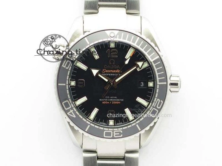 Planet Ocean 2016 43.5mm SS Black Bezel BP 1:1 Best Edition Black Dial On SS Bracelet A GoodFit 8195