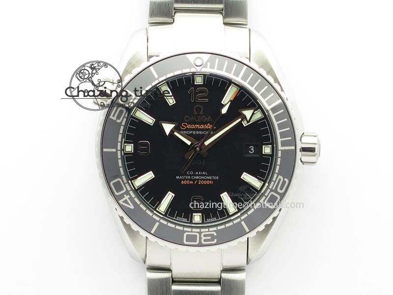 Planet Ocean 2016 43.5mm SS Black Bezel BP 1:1 Best Edition Black Dial On SS Bracelet A GoodFit 8195