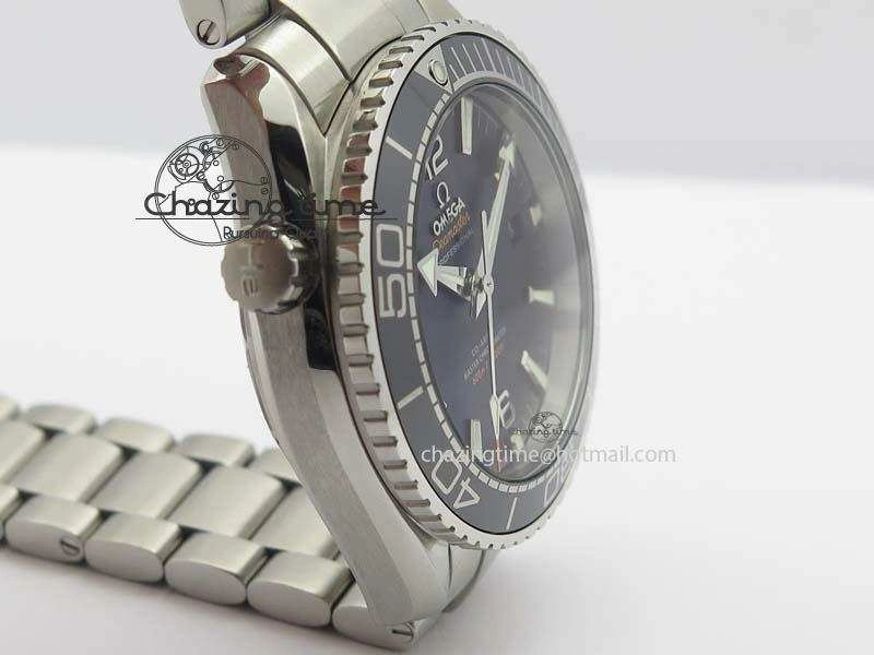 Planet Ocean 2016 43.5mm SS Black Bezel BP 1:1 Best Edition Black Dial On SS Bracelet A GoodFit 8195