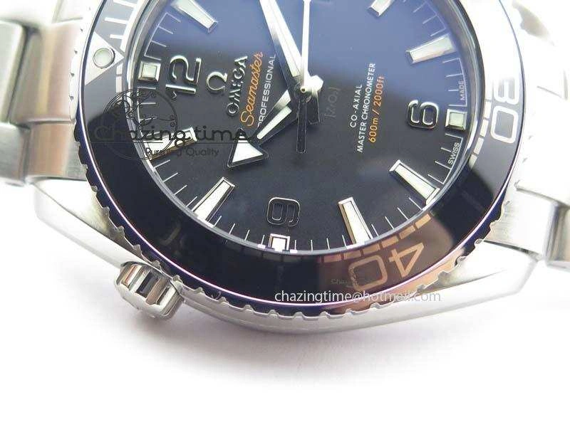 Planet Ocean 2016 43.5mm SS Black Bezel BP 1:1 Best Edition Black Dial On SS Bracelet A GoodFit 8195