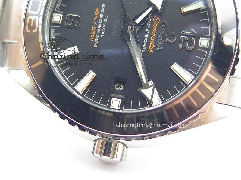 Planet Ocean 2016 43.5mm SS Black Bezel BP 1:1 Best Edition Black Dial On SS Bracelet A GoodFit 8195