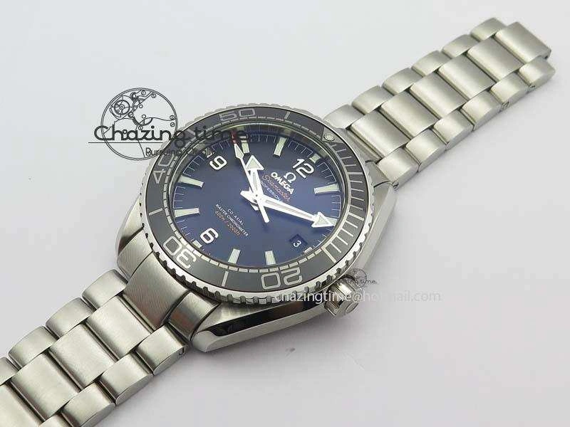 Planet Ocean 2016 43.5mm SS Black Bezel BP 1:1 Best Edition Black Dial On SS Bracelet A GoodFit 8195