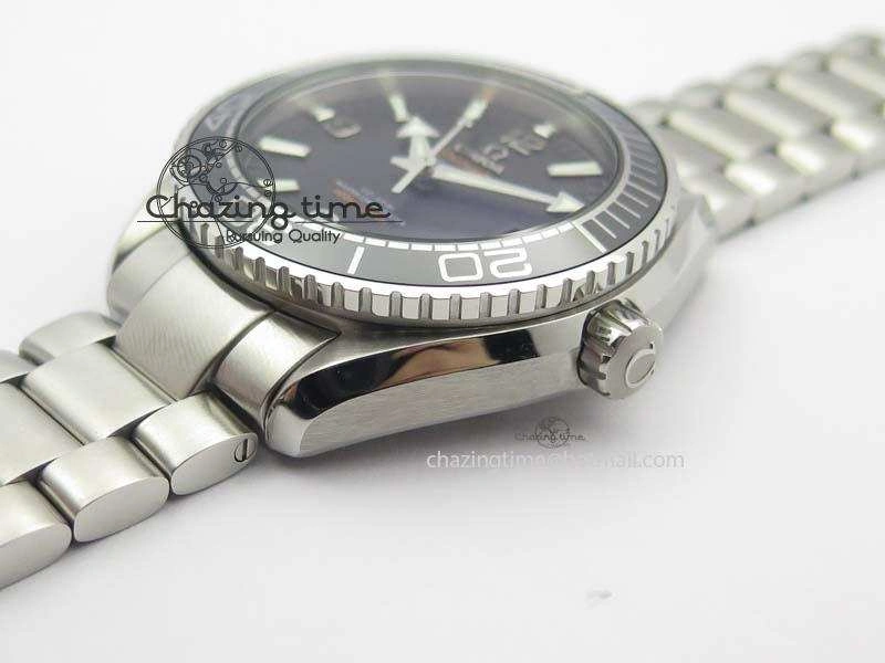 Planet Ocean 2016 43.5mm SS Black Bezel BP 1:1 Best Edition Black Dial On SS Bracelet A GoodFit 8195