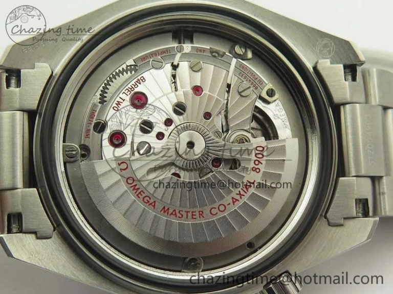 Planet Ocean 2016 43.5mm SS Black Orange Bezel OM 1:1 Best Edition Black Dial on SS Bracelet A8900 V BestValue 8027