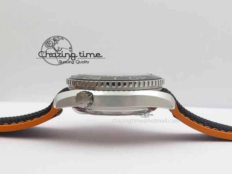 BestValue Planet Ocean 2016 43.5mm SS OM 1:1 Best Edition Black Dial On Black Nylon Strap A 8167