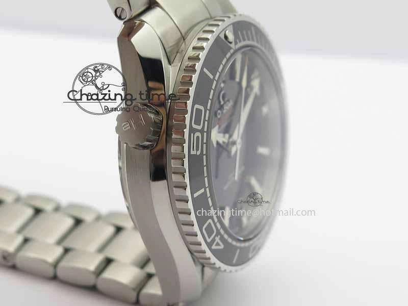 Unisex Planet Ocean 2016 43.5mm SS OM 1:1 Best Edition Black Dial On SS Bracelet A 8162