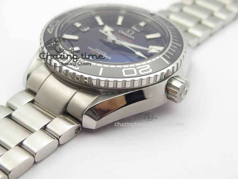Unisex Planet Ocean 2016 43.5mm SS OM 1:1 Best Edition Black Dial On SS Bracelet A 8162