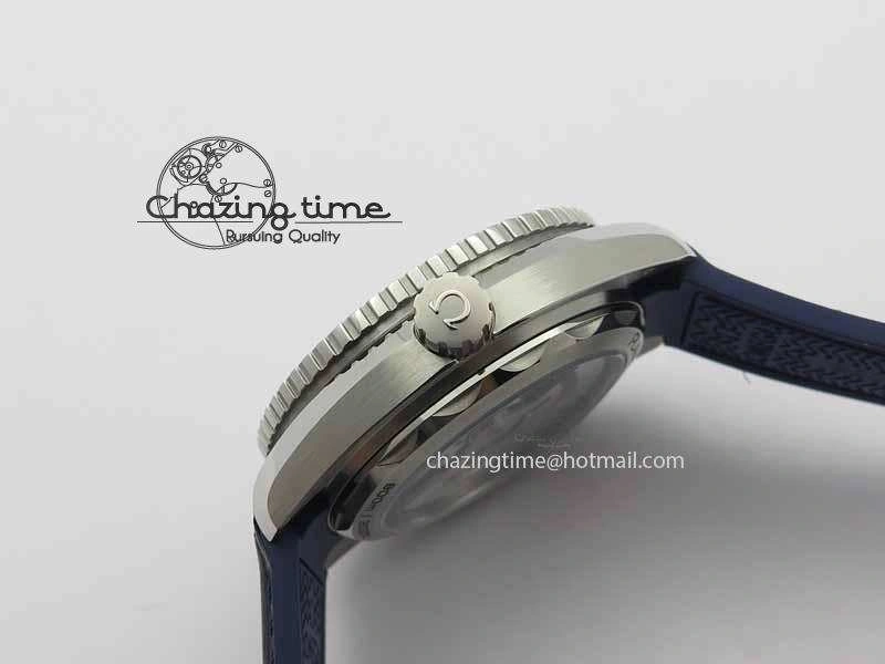 Planet Ocean 2016 43.5mm SS OM 1:1 Best Edition Blue Dial On Blue Leather Strap A EasyCare 8165