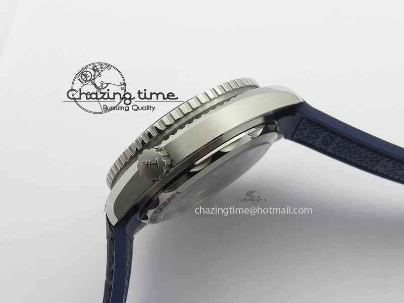 Planet Ocean 2016 43.5mm SS OM 1:1 Best Edition Blue Dial On Blue Leather Strap A EasyCare 8165