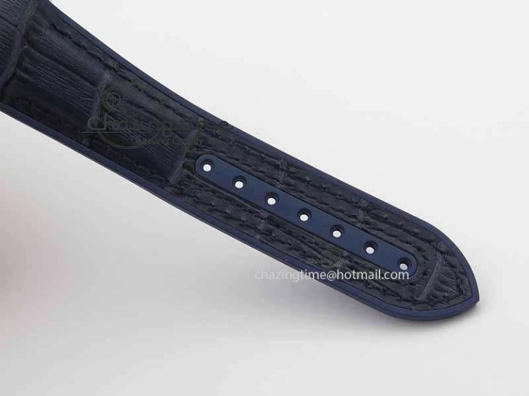 Planet Ocean 2016 43.5mm SS OM 1:1 Best Edition Blue Dial On Blue Leather Strap A EasyCare 8165