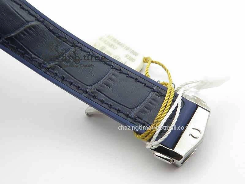 Planet Ocean 2016 43.5mm SS OM 1:1 Best Edition Blue Dial On Blue Leather Strap A EasyCare 8165