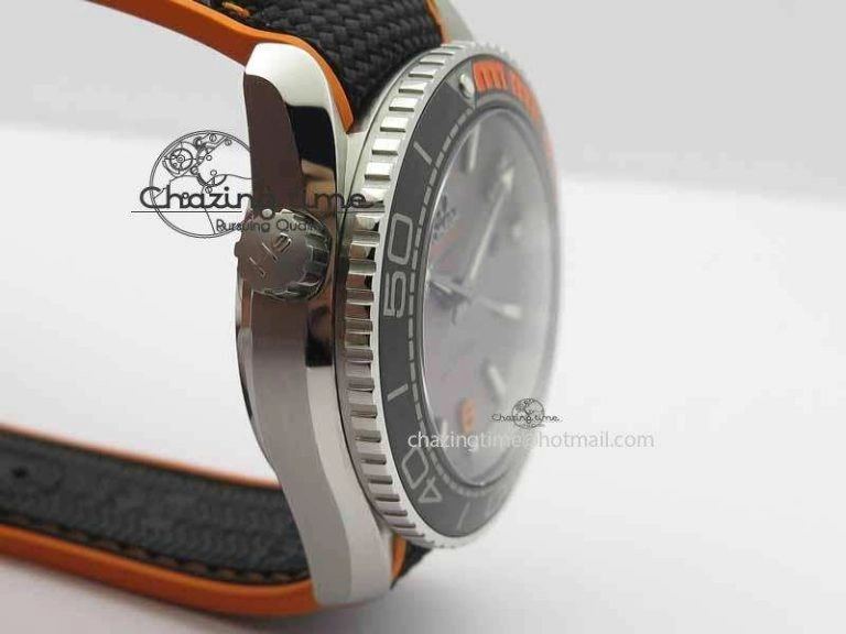 MoistureWicking Planet Ocean 2016 43.5mm SS OM 1:1 Best Edition Gray Dial On Black Nylon Strap A 8168