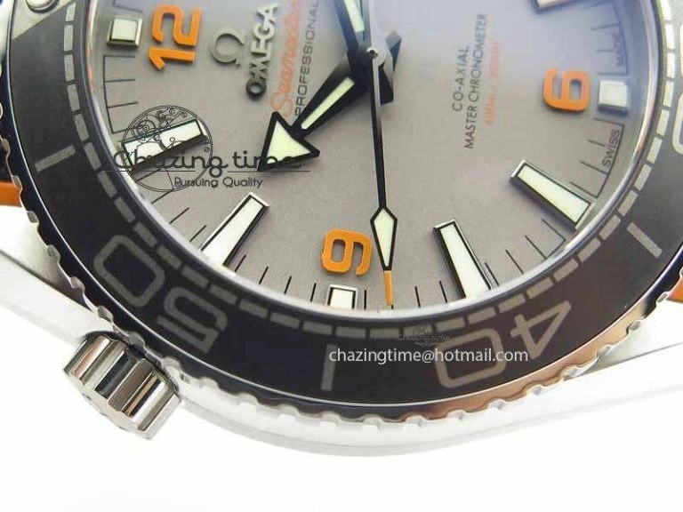 MoistureWicking Planet Ocean 2016 43.5mm SS OM 1:1 Best Edition Gray Dial On Black Nylon Strap A 8168
