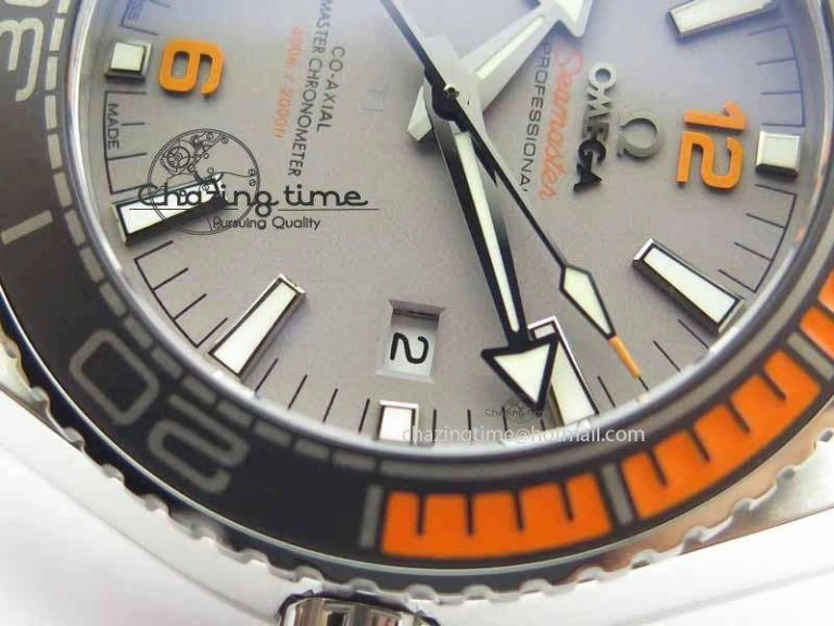 MoistureWicking Planet Ocean 2016 43.5mm SS OM 1:1 Best Edition Gray Dial On Black Nylon Strap A 8168