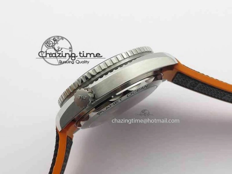MoistureWicking Planet Ocean 2016 43.5mm SS OM 1:1 Best Edition Gray Dial On Black Nylon Strap A 8168