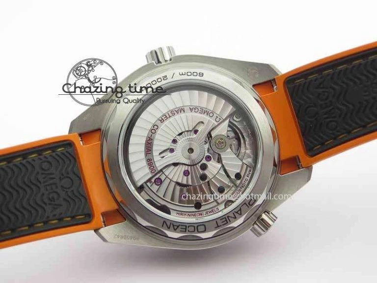 MoistureWicking Planet Ocean 2016 43.5mm SS OM 1:1 Best Edition Gray Dial On Black Nylon Strap A 8168