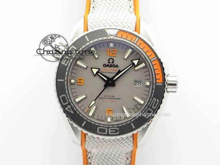 Cozy Planet Ocean 2016 43.5mm SS OM 1:1 Best Edition Gray Dial On Nylon Strap A 8166