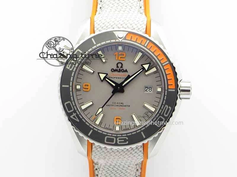 Cozy Planet Ocean 2016 43.5mm SS OM 1:1 Best Edition Gray Dial On Nylon Strap A 8166