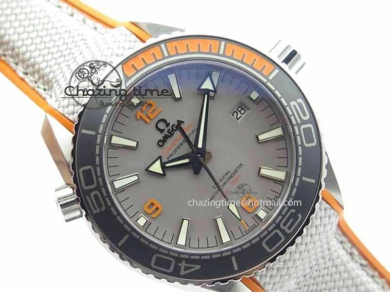 Cozy Planet Ocean 2016 43.5mm SS OM 1:1 Best Edition Gray Dial On Nylon Strap A 8166