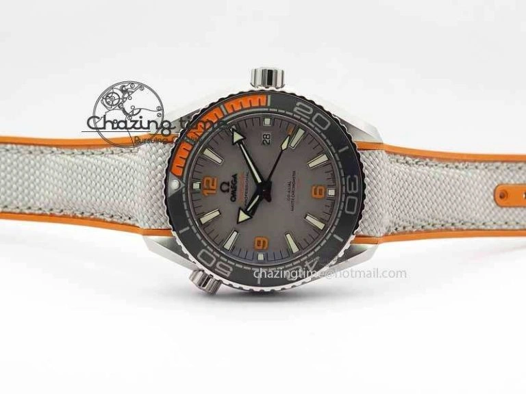 Cozy Planet Ocean 2016 43.5mm SS OM 1:1 Best Edition Gray Dial On Nylon Strap A 8166