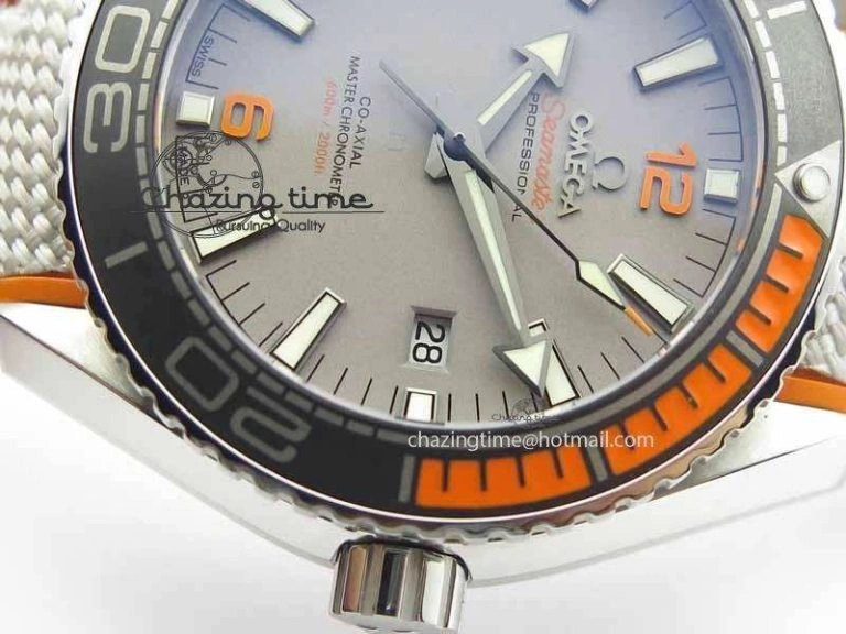 Cozy Planet Ocean 2016 43.5mm SS OM 1:1 Best Edition Gray Dial On Nylon Strap A 8166