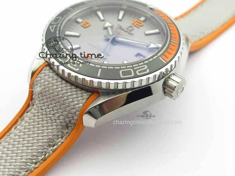 Cozy Planet Ocean 2016 43.5mm SS OM 1:1 Best Edition Gray Dial On Nylon Strap A 8166