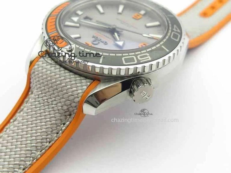 Cozy Planet Ocean 2016 43.5mm SS OM 1:1 Best Edition Gray Dial On Nylon Strap A 8166