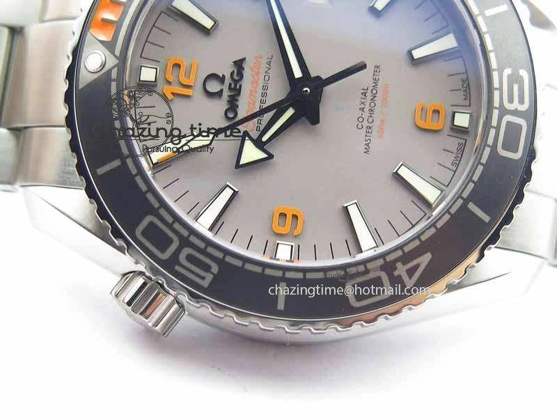 FashionForward Planet Ocean 2016 43.5mm SS OM 1:1 Best Edition Gray Dial On SS Bracelet A 8163
