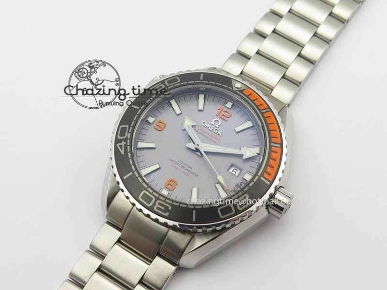 FashionForward Planet Ocean 2016 43.5mm SS OM 1:1 Best Edition Gray Dial On SS Bracelet A 8163