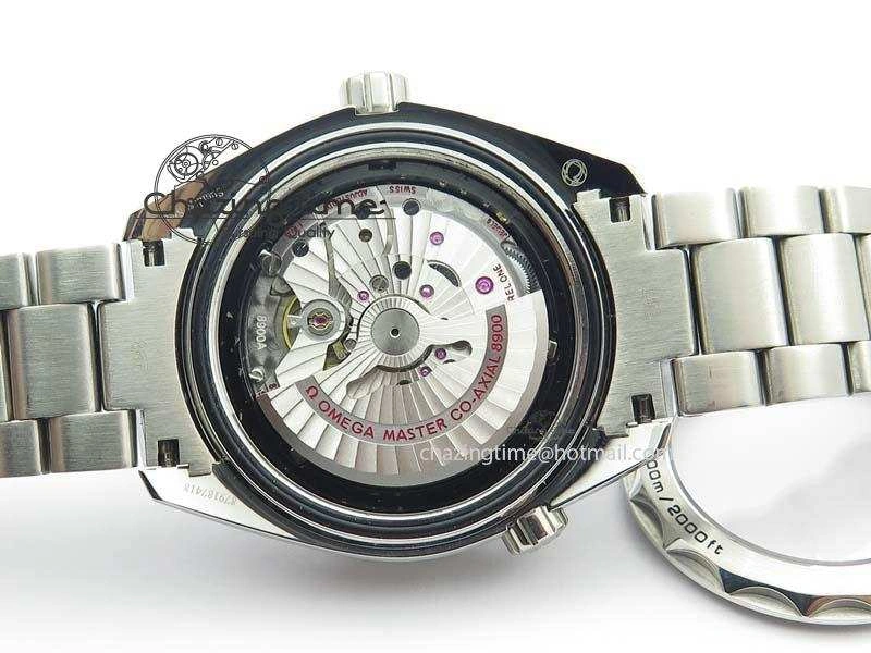 Colorful Planet Ocean 2016 43.5mm SS Orange Bezel BP 1:1 Best Edition Black Dial On SS Bracelet A 8197