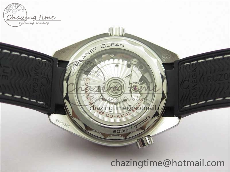 UrbanChic Planet Ocean 39.5mm Black Ceramic Bezel SS VSF 1:1 Best Edition Black Dial on Black Gummy Strap A 7889