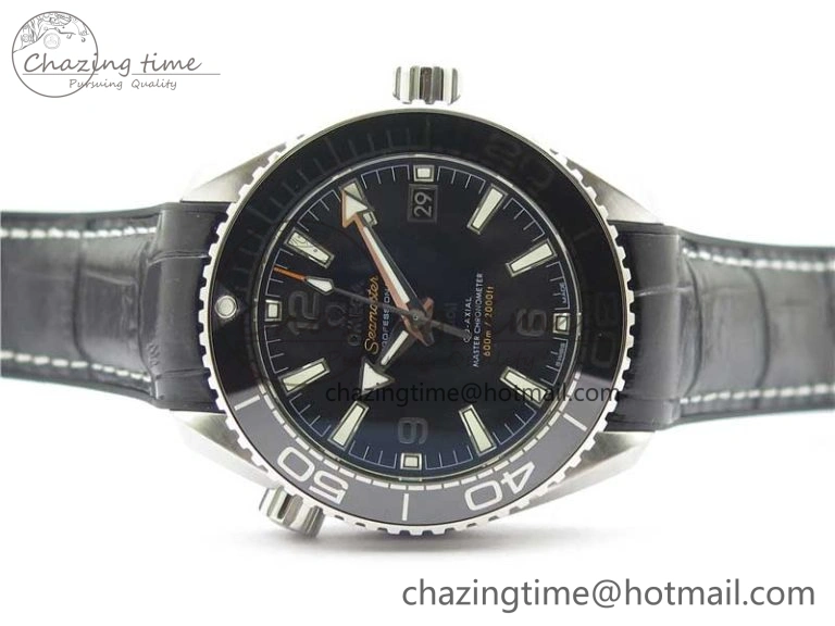 UrbanChic Planet Ocean 39.5mm Black Ceramic Bezel SS VSF 1:1 Best Edition Black Dial on Black Gummy Strap A 7889
