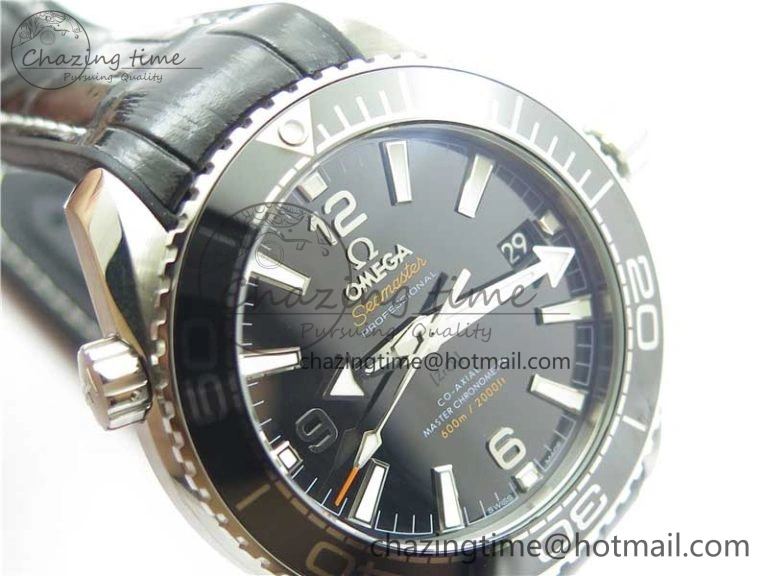 UrbanChic Planet Ocean 39.5mm Black Ceramic Bezel SS VSF 1:1 Best Edition Black Dial on Black Gummy Strap A 7889