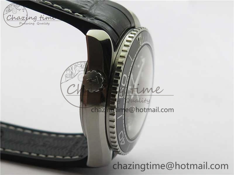 UrbanChic Planet Ocean 39.5mm Black Ceramic Bezel SS VSF 1:1 Best Edition Black Dial on Black Gummy Strap A 7889