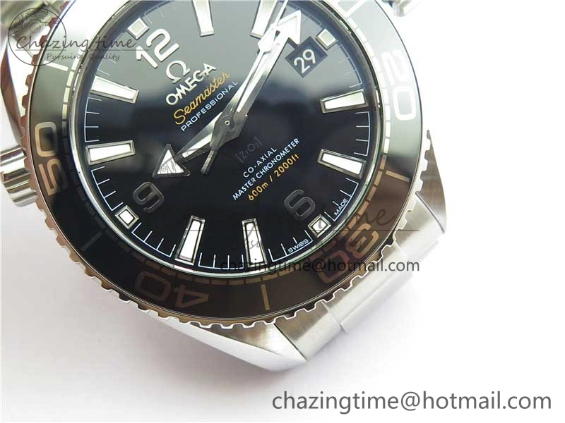 Planet Ocean 39.5mm Black Ceramic Bezel SS VSF 1:1 Best Edition Black Dial on SS Bracelet A EasyCare 7890