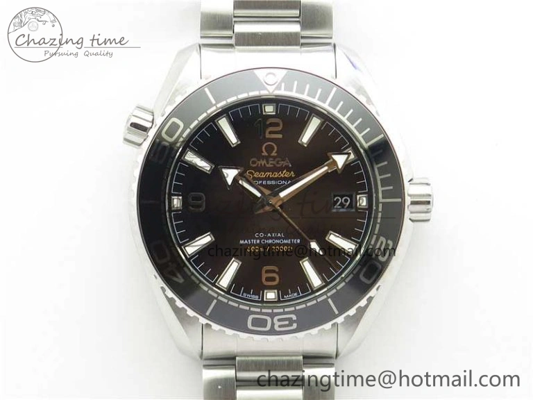 Planet Ocean 39.5mm Black Ceramic Bezel SS VSF 1:1 Best Edition Black Dial on SS Bracelet A EasyCare 7890