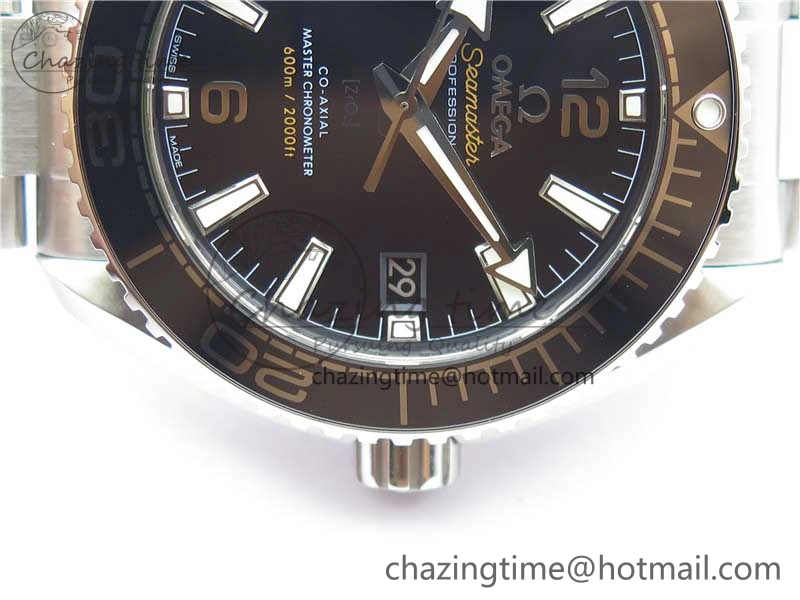 Planet Ocean 39.5mm Black Ceramic Bezel SS VSF 1:1 Best Edition Black Dial on SS Bracelet A EasyCare 7890