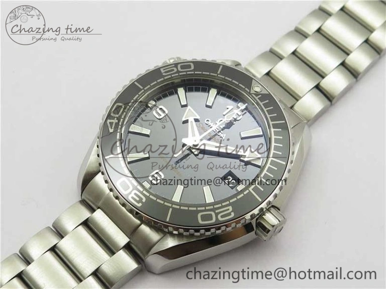 Planet Ocean 39.5mm Black Ceramic Bezel SS VSF 1:1 Best Edition Black Dial on SS Bracelet A EasyCare 7890