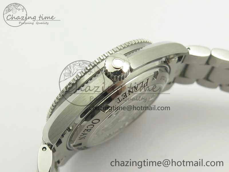 Classic Planet Ocean 42mm LiquidMetal Noob 1:1 Best Edition On SS Bracelet A2892 V6 ( Free Nylon Strap ) 8001