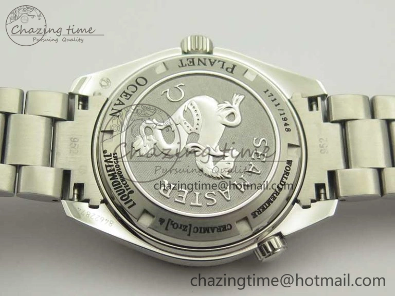 Classic Planet Ocean 42mm LiquidMetal Noob 1:1 Best Edition On SS Bracelet A2892 V6 ( Free Nylon Strap ) 8001