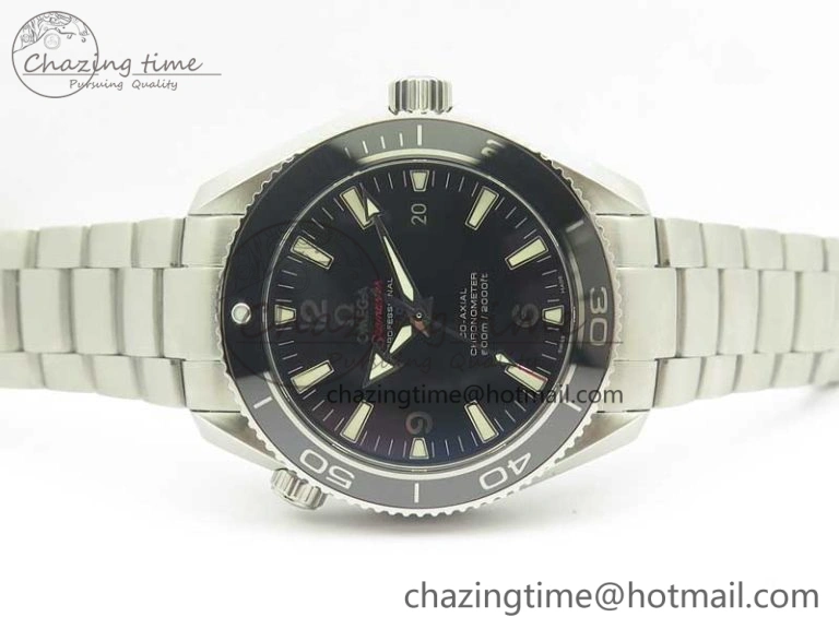 Classic Planet Ocean 42mm LiquidMetal Noob 1:1 Best Edition On SS Bracelet A2892 V6 ( Free Nylon Strap ) 8001