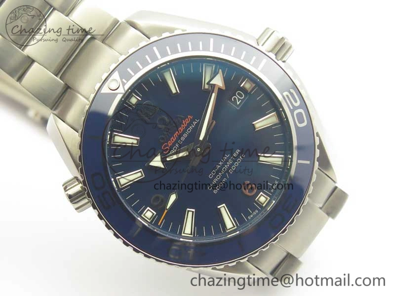 Planet Ocean 42mm Titanium BP Maker 1:1 Best Edition Blue Dial on Ti Bracelet A FreshLook 8015